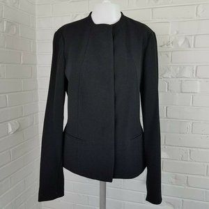 Calvin Klein Black Suit Jacket Hidden Button 2 NWT